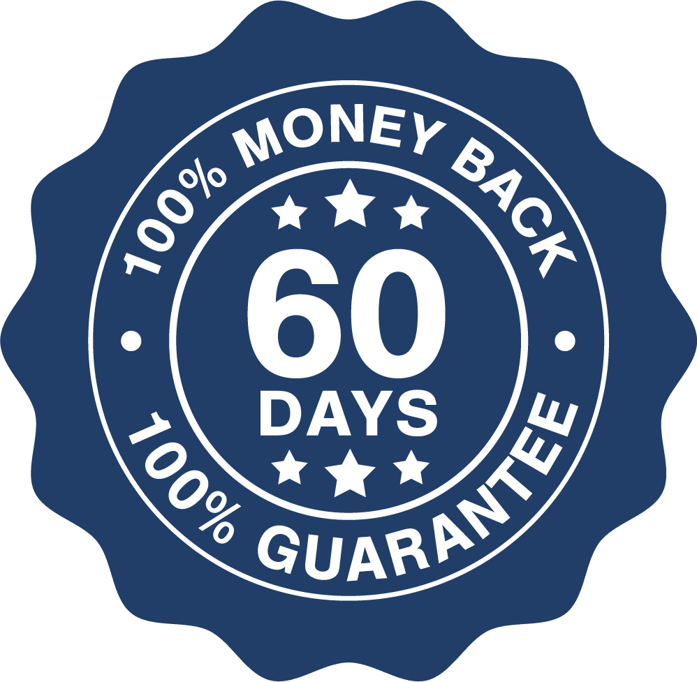 Jellythin 60 day money back guarantee badge